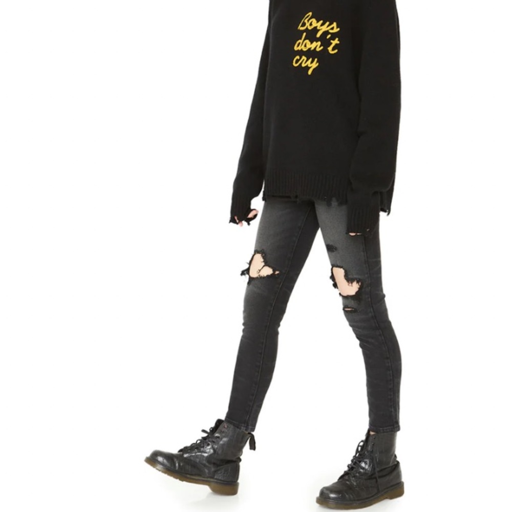 NWT Free People x Sandrine Rose Distressed Skinny Jeans - Reg Retail $178